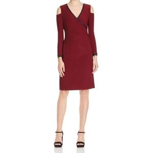 Cold Shoulder Garnet Dress